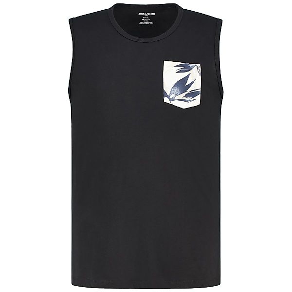 Jack&Jones Tanktop mit Motiv-Print Farbe schwarz Größe: 4XL günstig online kaufen