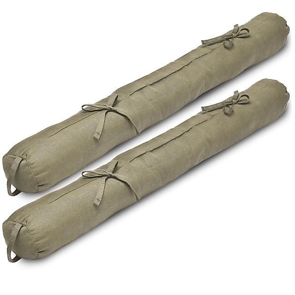 Beautissu 2er Set Zugluftstopper 100cm Viento 100x10cm Taupe günstig online kaufen