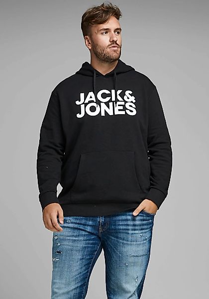 Jack & Jones Herren Hoodie Kapuzenpullover JJECORP LOGO - Regular Fit Pluss günstig online kaufen