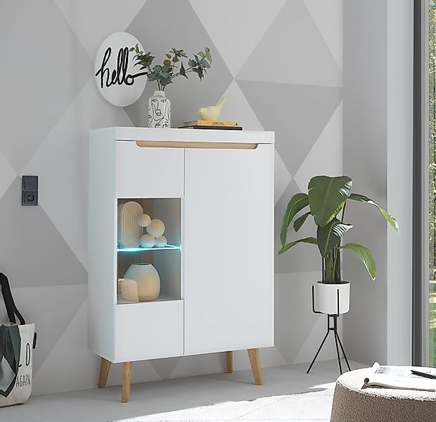 INOSIGN Vitrine »Torge, Hochschrank, Glasvitrine, Standvitrine, Vitrinensch günstig online kaufen