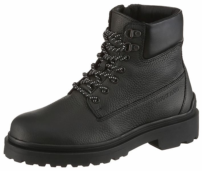 Tommy Jeans Schnürboots "TJM LACE UP BOOT LEATHER", Schnürstiefelette mit w günstig online kaufen