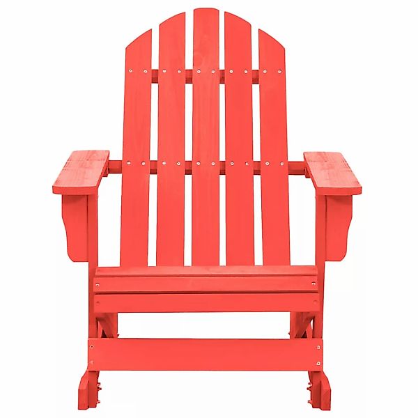 Adirondack-schaukelstuhl Massivholz Tanne Rot günstig online kaufen