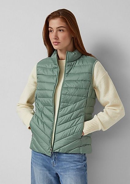 s.Oliver Outdoorjacke Outdoor-Weste Leichte Steppweste mit Stehkragen und P günstig online kaufen