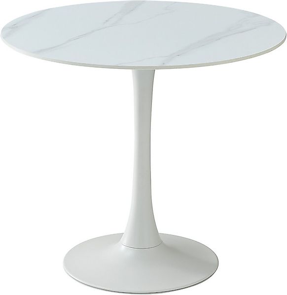 Stolkom Sp.z.o.o. Esstisch Josh Esszimmertisch rund Keramik, marmoriert, Bx günstig online kaufen