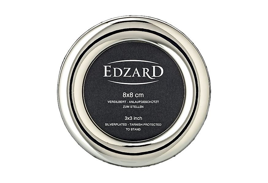 EDZARD Bilderrahmen Kreis, (8x8 cm), edel versilbert, anlaufgeschützt günstig online kaufen