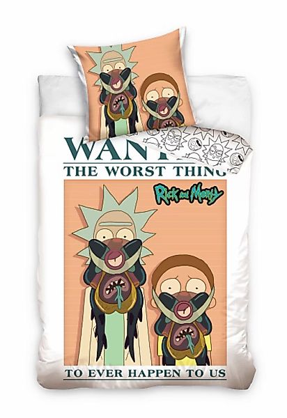 Rick And Morty - Bettwäsche 135x200 + 80x80 Cm günstig online kaufen