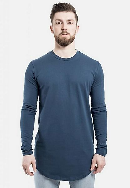 Blackskies T-Shirt Round Langarm Longshirt T-Shirt Petrol Small günstig online kaufen