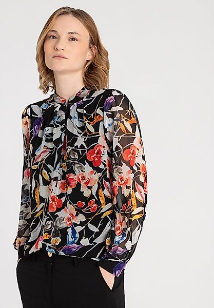 MORE&MORE Langarmbluse Blumenbluse günstig online kaufen