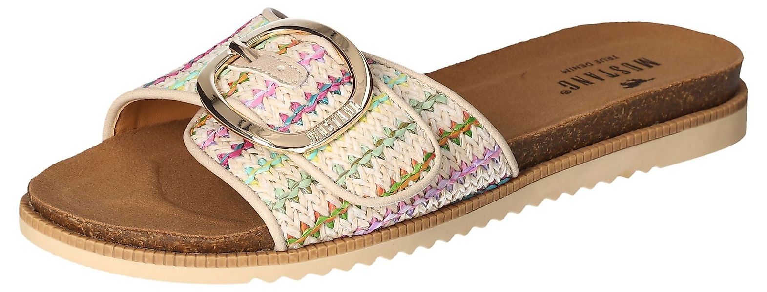 Mustang Shoes Pantolette, Flats, Sommerschuh, Sandale günstig online kaufen