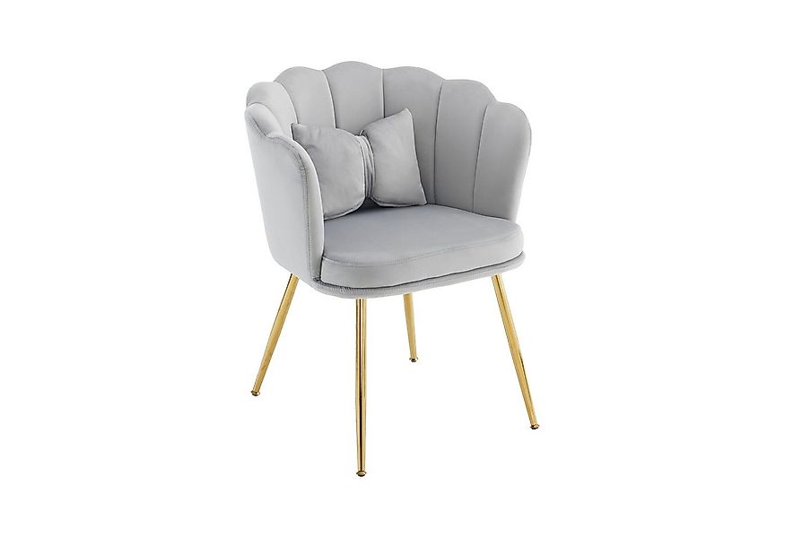 Merax Polsterstuhl mit Schleife Zierkissen (1 St), Esszimmerstuhl mit golde günstig online kaufen