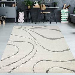 TeppichHome24 Teppich Flauschiger Teppich mit creme, günstig online kaufen