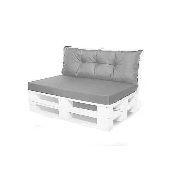 Setgarden Mix Set Palettenkissen 120x60x10cm Sitzkissen + Rückenkissen 120x günstig online kaufen