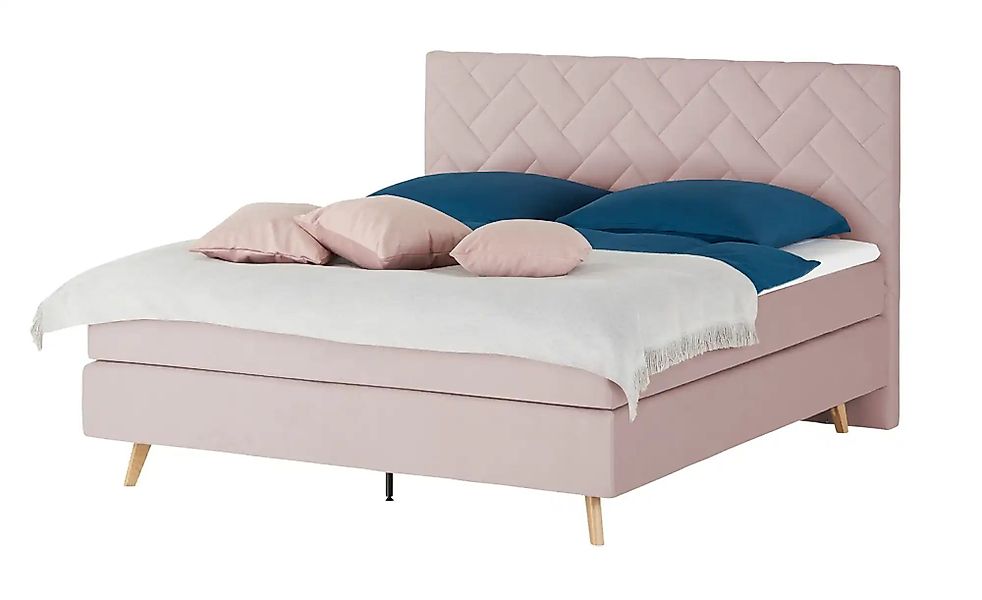 Boxspringbett  Weave ¦ rosa/pink ¦ Maße (cm): B: 180 H: 122 Betten > Boxspr günstig online kaufen