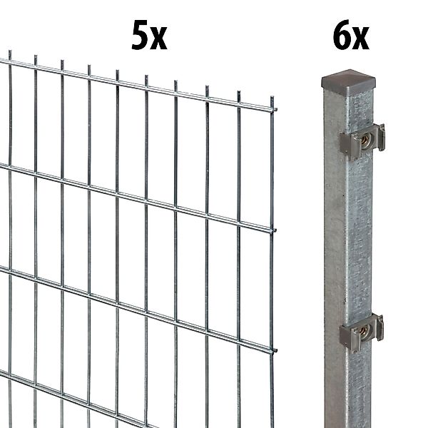 GARDEN 'N' MORE Doppelstabmattenzaun Standard, (11-St), günstig online kaufen