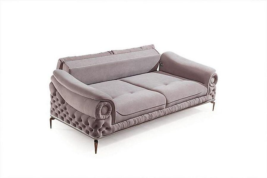 Xlmoebel 3-Sitzer Neue elegante Luxus-Couch in Rosa für das Wohnzimmer mit günstig online kaufen