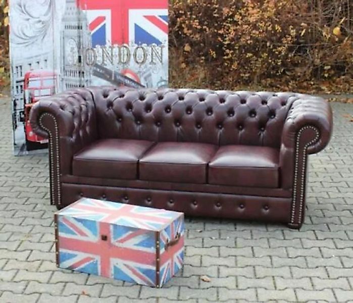 JVmoebel Chesterfield-Sofa Chesterfield Sofa Couch 3 Sitzer Klassische Couc günstig online kaufen