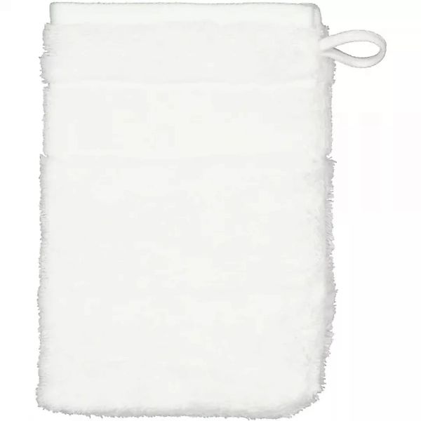 Cawö - Noblesse2 1002 - Farbe: 600 - weiß - Waschhandschuh 16x22 cm günstig online kaufen
