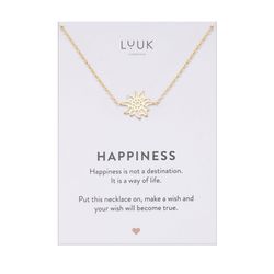 LUUK LIFESTYLE Kette mit Anhänger Edelweiss, günstig online kaufen