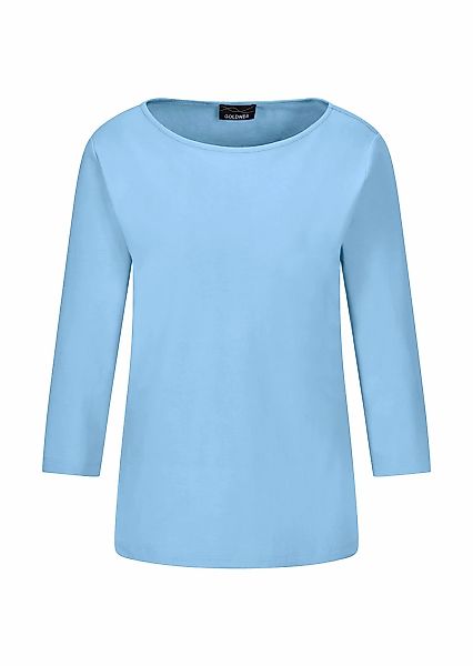 GOLDNER Kurzarmshirt "Basic Shirt mit U-Boot-Ausschnitt" U-Boot-Ausschnitt günstig online kaufen