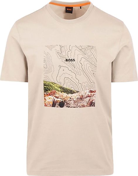 BOSS T-shirt Forest Beige - Größe XXL günstig online kaufen