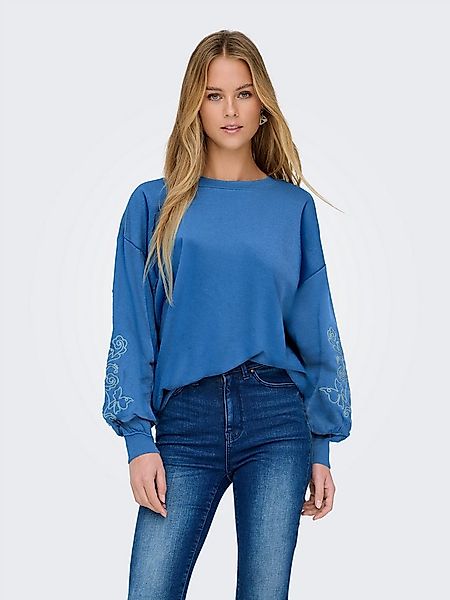 ONLY Sweatshirt ONLBROOKE L/S O-NECK FLOWER SWT Baumwollmischung, regular f günstig online kaufen