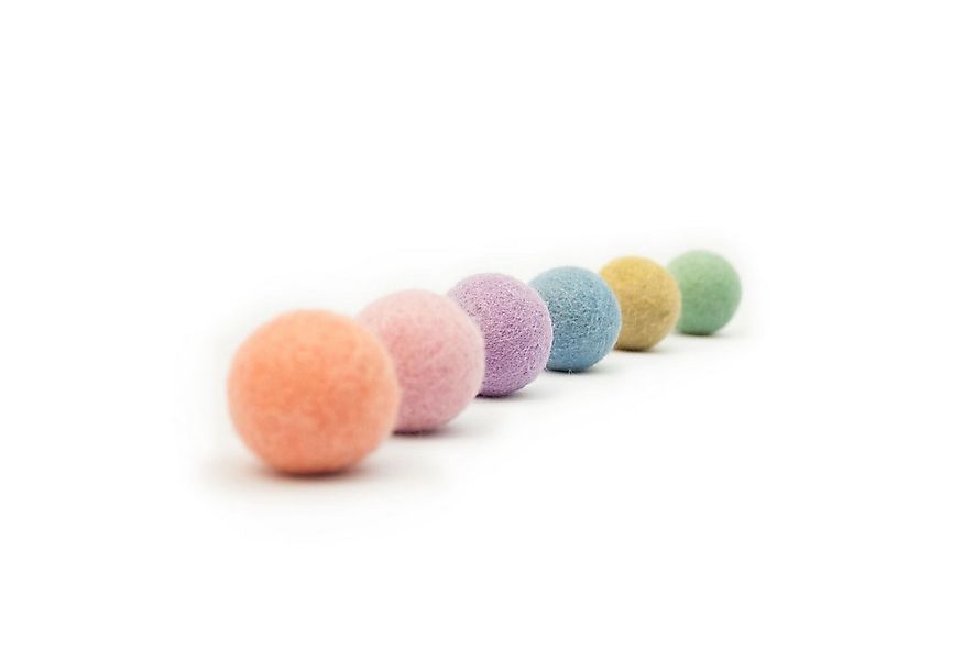 LucyBalu Tier-Beschäftigungsspielzeug 6 Filzbälle für Katzen, Katzenspielze günstig online kaufen