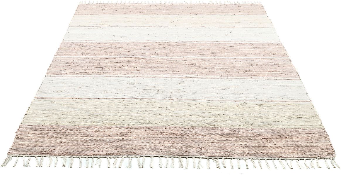 THEKO Teppich Stripe Cotton, rechteckig, Höhe: günstig online kaufen
