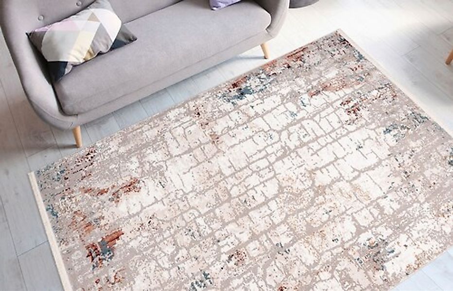 my home Teppich »Anton«, rechteckig, 12 mm Höhe, Vintage-Design, Wohnzimmer günstig online kaufen