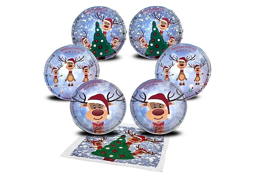Bada Bing Handtücher Magisches Handtuch Rentier Rudolph Zaubertuch ca. 30x3 günstig online kaufen