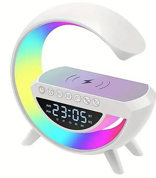 Ikonka Radiowecker Multifunktionales 7in1 RGB-Licht Bluetooth, Wecker, Qi-L günstig online kaufen
