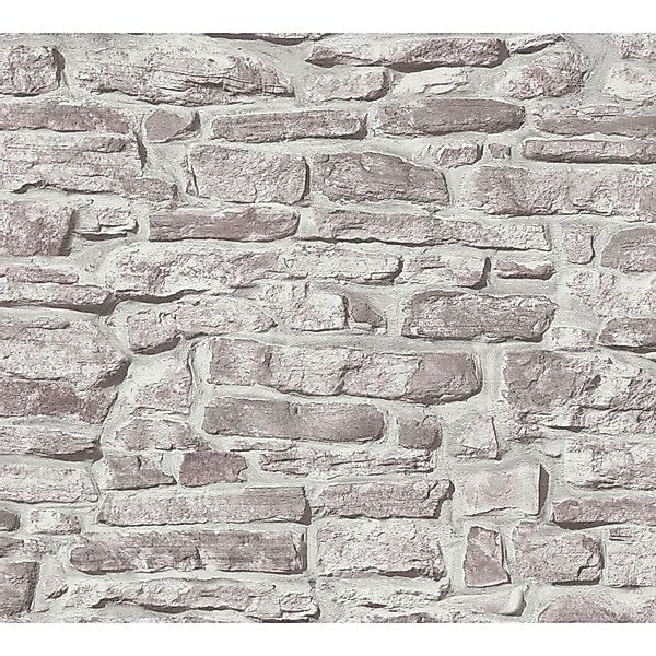 A.S. Création Vliestapete in Naturstein Optik Grau 10,05 m x 0,53 m günstig online kaufen