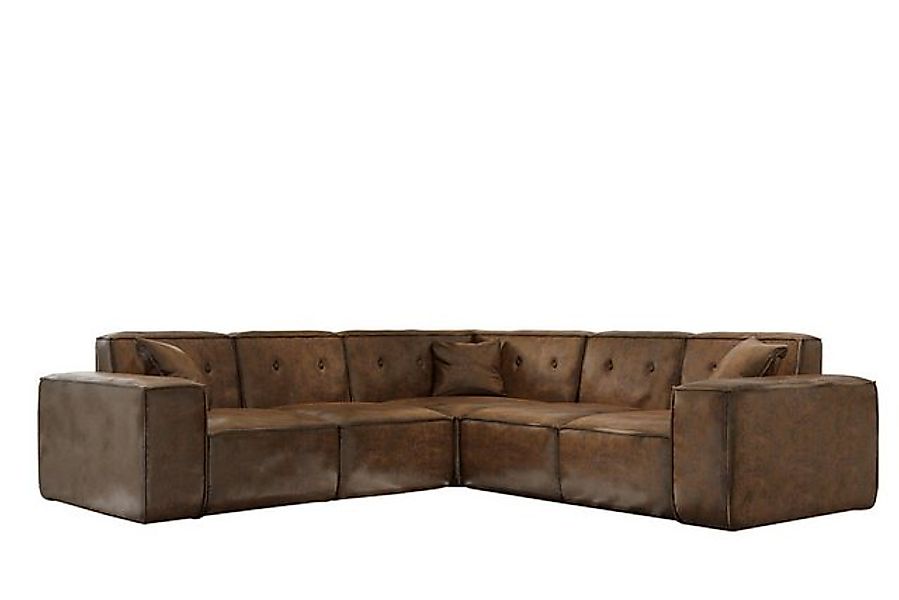 Friderik-EU Ecksofa LUGA CORNER 246 cm – Elegantes Ecksofa mit Knopfheftung günstig online kaufen