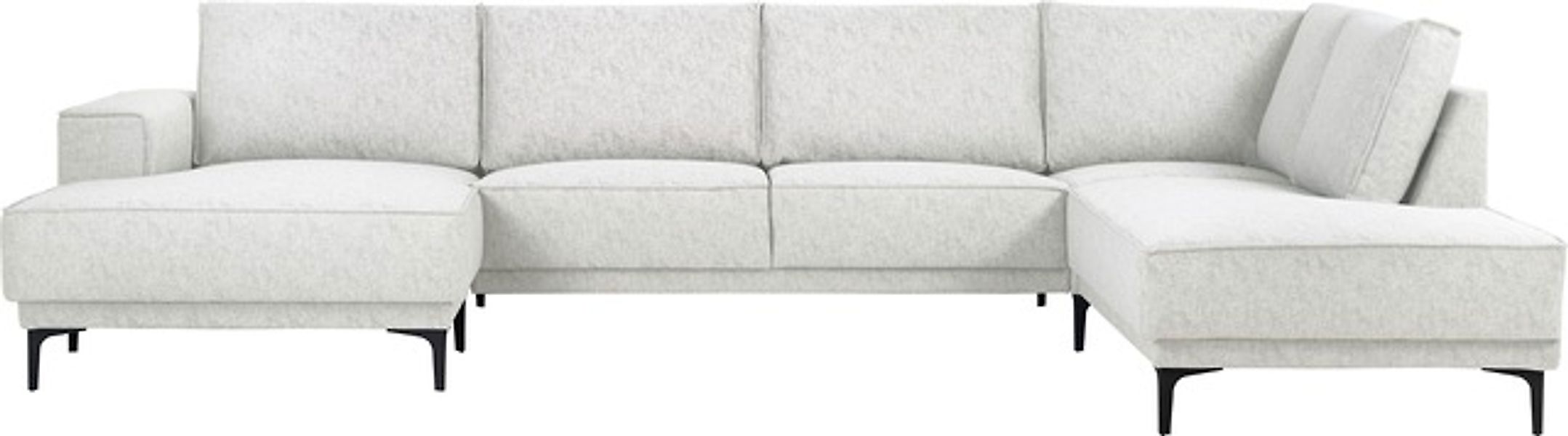 Places of Style Wohnlandschaft »XXL Sofa Oland, Struktur, Flachgewebe, Luxu günstig online kaufen
