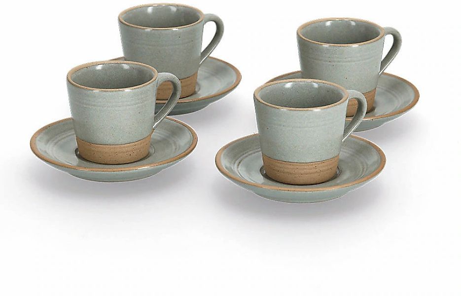Zeller Present Espressotasse 60 ml, 8-teilig (4 Tassen/4 Untertassen) günstig online kaufen