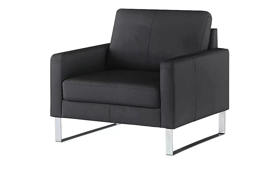 Sessel - schwarz - 100 cm - 90 cm - 93 cm - Polstermöbel > Sessel > Lederse günstig online kaufen