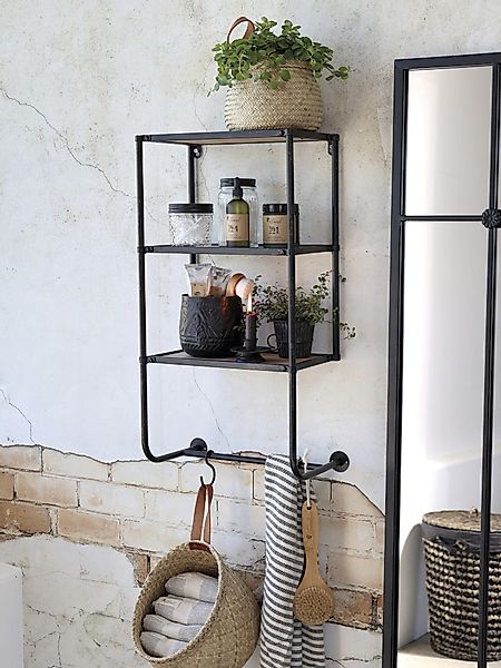 Chic Antique Badregal Wandregal 2 Böden günstig online kaufen