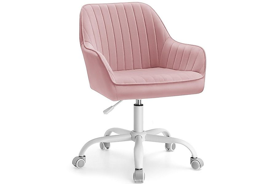 SONGMICS Bürostuhl, Schreibtischstuhl mit Samtbezug, höhenverstellbar, für günstig online kaufen