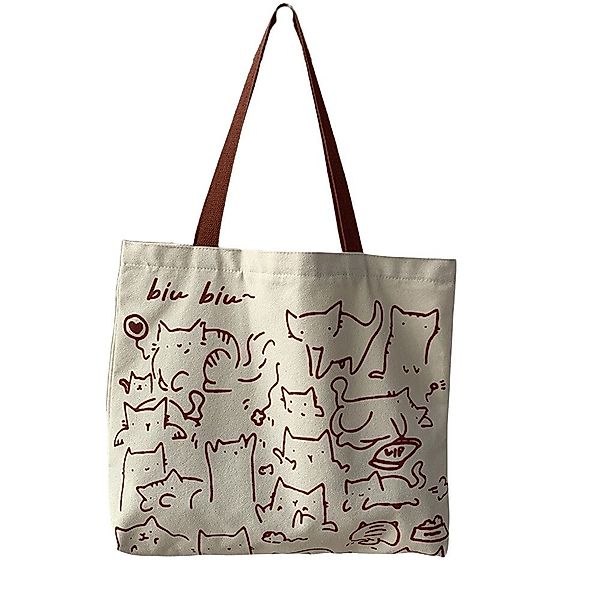 Coonoor Schultertasche Canvas Einkaufstasche,Tragetasche,Wiederverwendbare günstig online kaufen