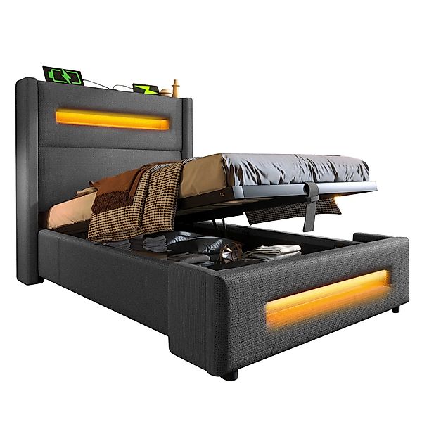 BlingBin Einzelbett Polsterbett Jugendbett (1-tlg., Jugendbett günstig online kaufen