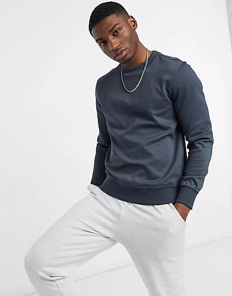 River Island – Premium – Sweatshirt in Grau günstig online kaufen