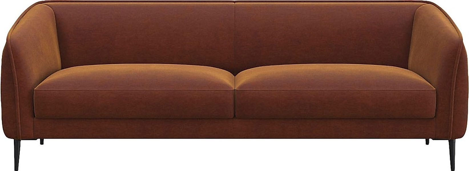 FLEXLUX 3-Sitzer "Belle Designsofa, Couch, bequem durch Kaltschaum im Sitz" günstig online kaufen