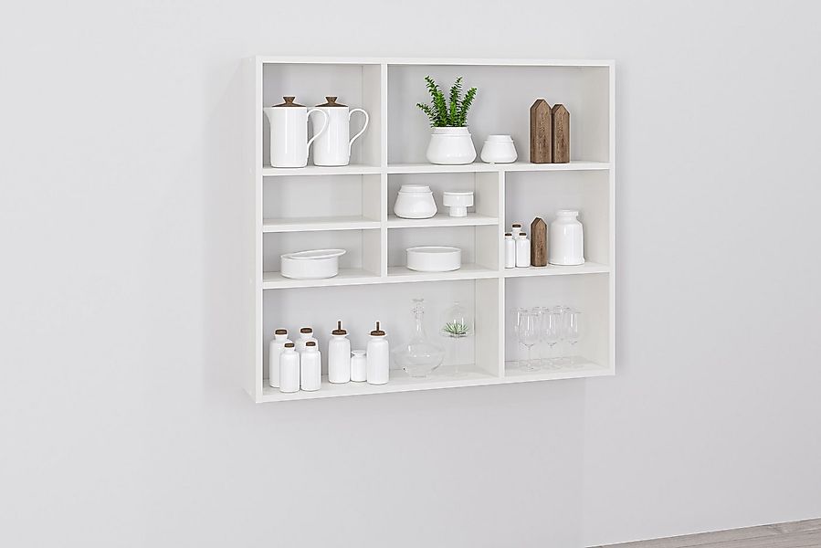FMD Wandregal Mika, Regal mit vielen Ablageflächen, 90 cm breit, 78,2 cm ho günstig online kaufen