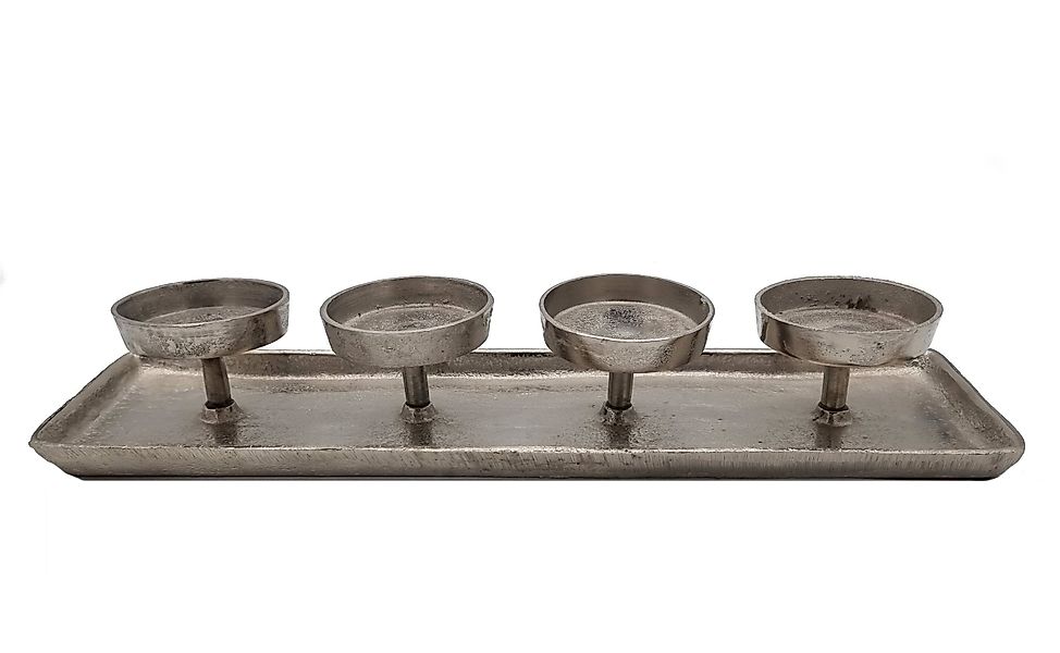 Spetebo Adventsleuchter Aluminium Kerzenhalter für 4 günstig online kaufen