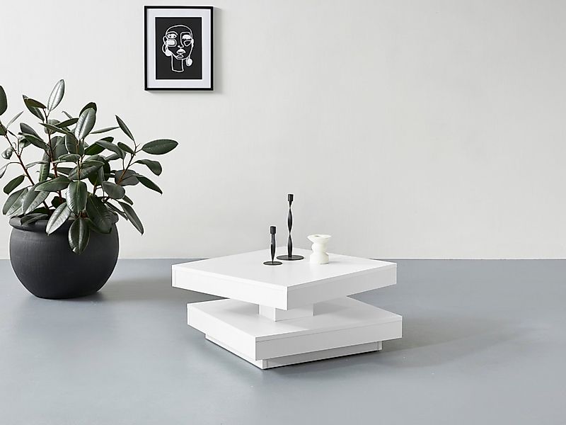Home affaire Couchtisch BEN, mit drehbarer Platte günstig online kaufen