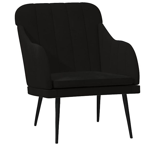 vidaXL Sessel Sessel Schwarz 63x76x80 cm Samt (1-St) günstig online kaufen