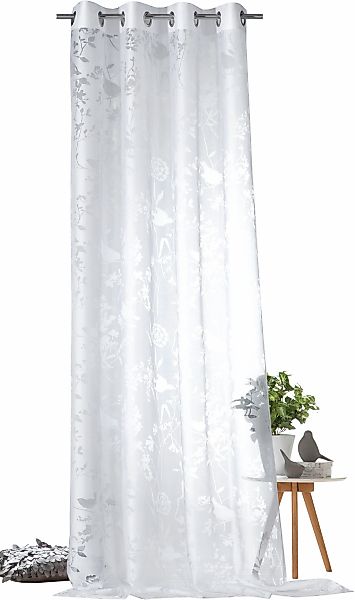 Weckbrodt Vorhang "Shorty" Ösen 1 Stk. tlg. Ausbrenner, Allover,transparent günstig online kaufen