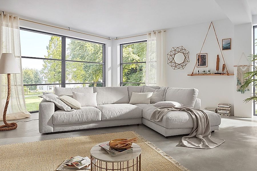 KAWOLA Ecksofa MADELINE, Couch L-Form rechts günstig online kaufen