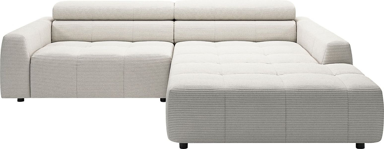 3C Candy Ecksofa "Denver auch mit Cord- und Easy care-Bezug, Kopfteilverste günstig online kaufen