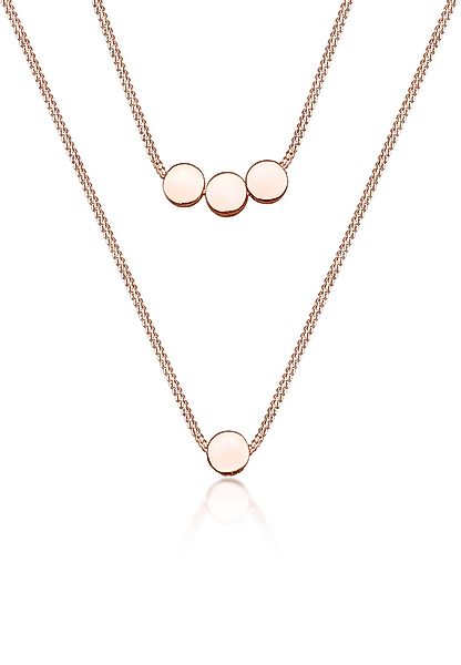 Elli Gliederkette Layer 2-lagig mit Kreisen günstig online kaufen