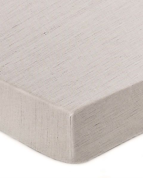 Urbanara Spannbettlaken Spannbetttuch Toulon I 100% Leinen, Leinen, Gummizu günstig online kaufen
